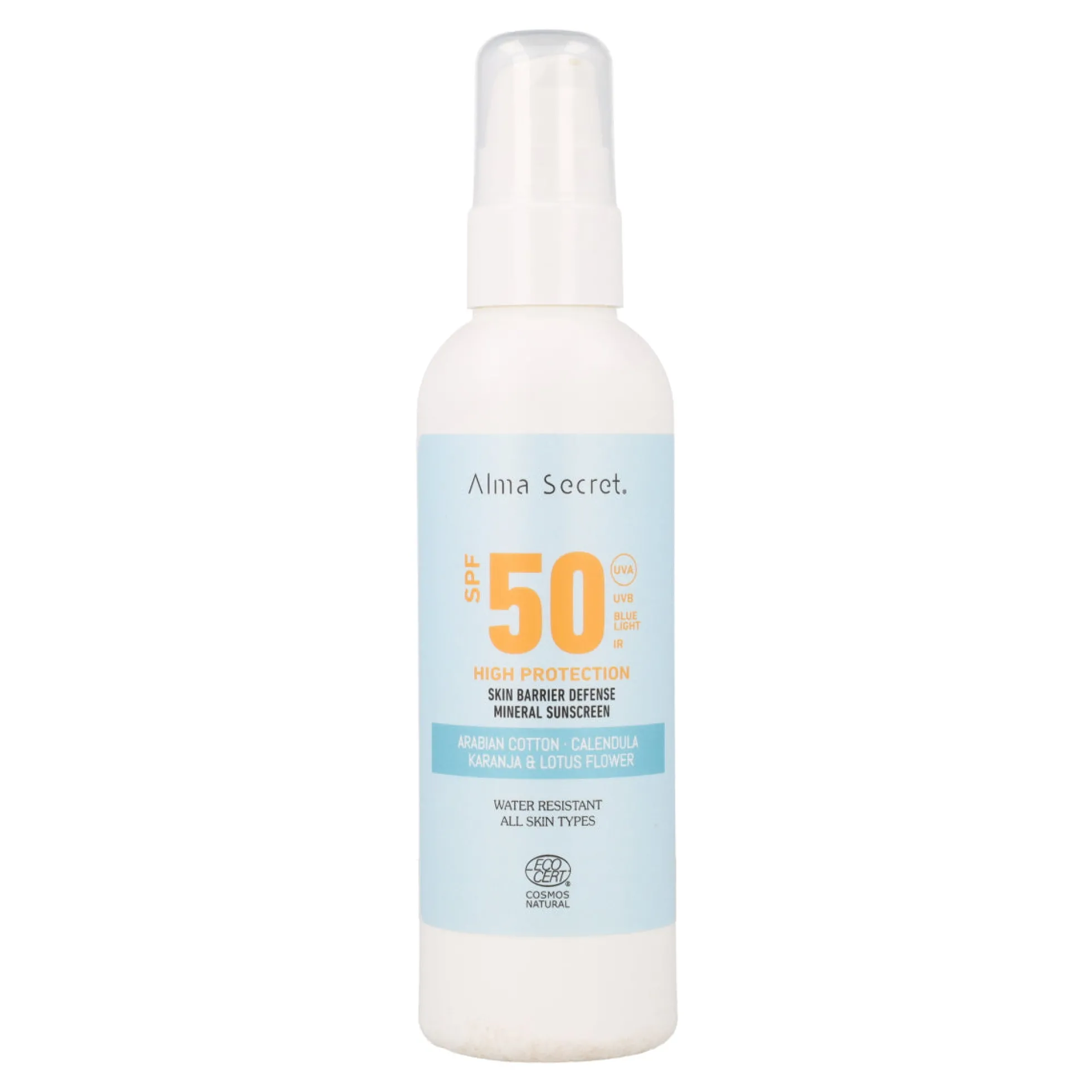 Crema protectora solar SPF 50 Alma Secret200 ml