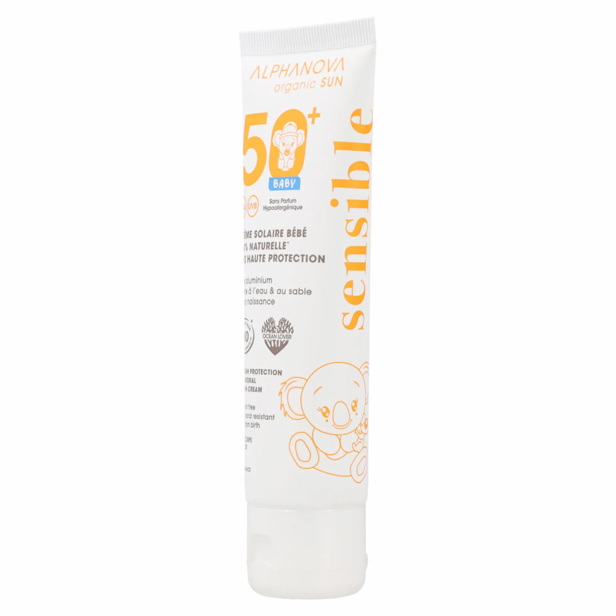 Crema solar bebé bio FPS 50+ Alphanova 50 ml