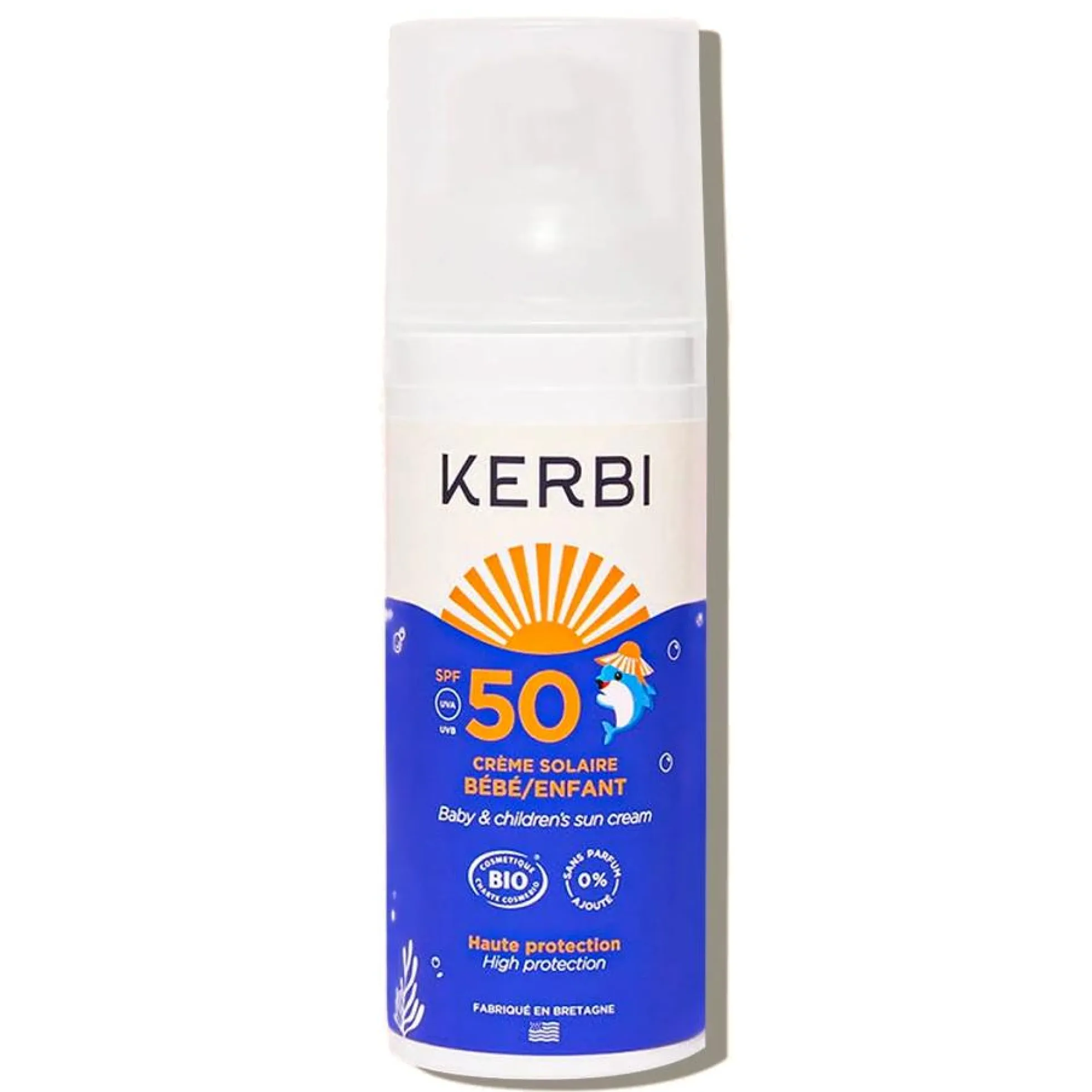 Crema solar bebe/niño SPF50 Kerbi 50 g