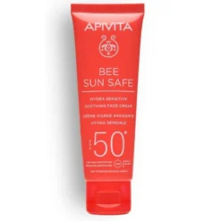 Crema solar calmante Hydra Sensitive SPF50 Apivita 50ml