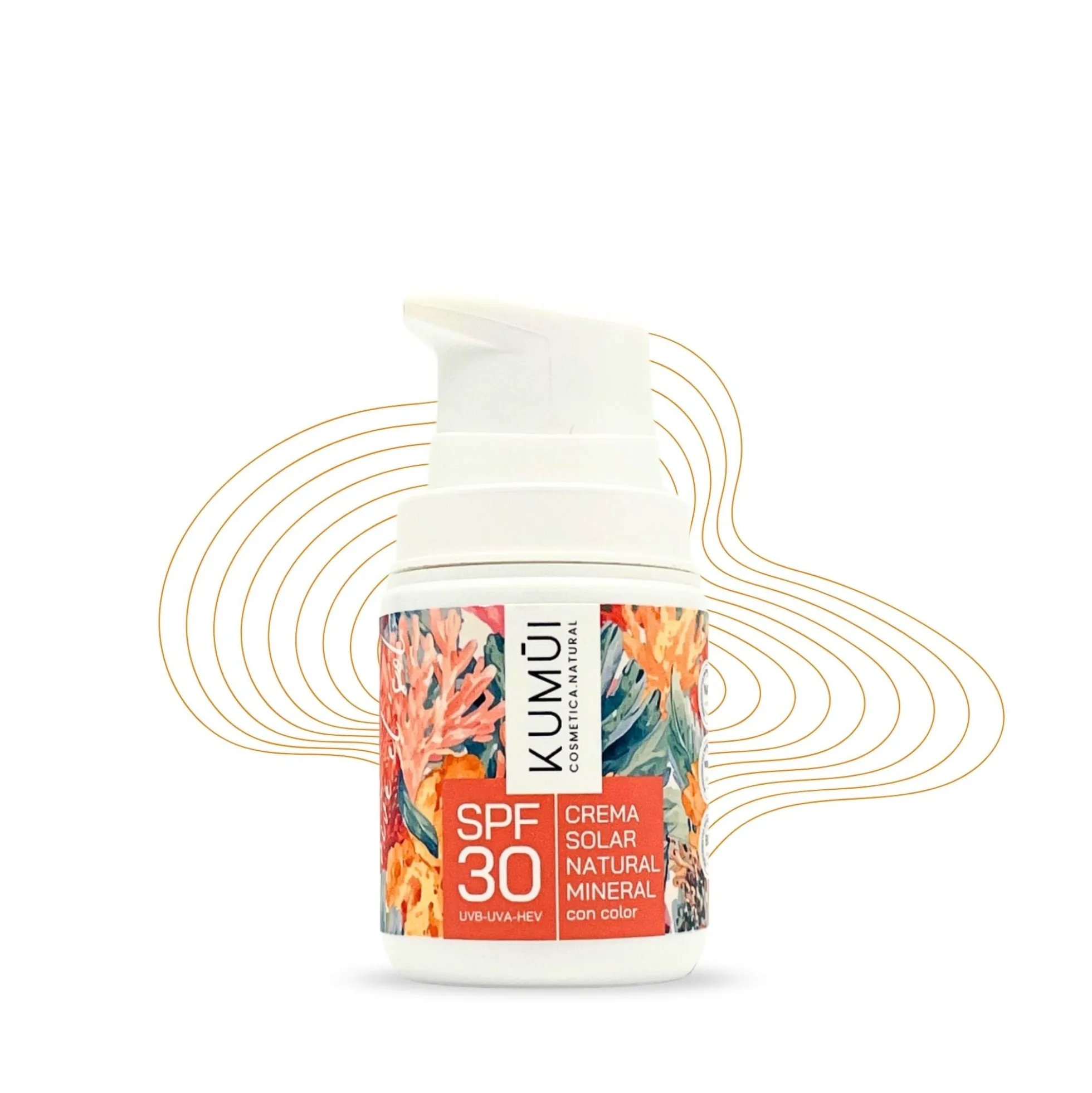 Crema Solar Natural Mineral Spf30 Con Color KUMUI 50ml