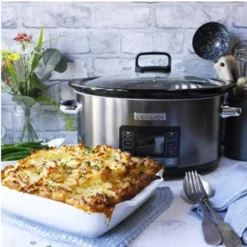 Crockpot olla de cocción lenta digital Timeselect 5,6L CSC066X (Reacondicionado)