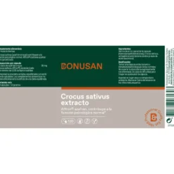 Crocus sativus extracto Bonusan 120 cápsulas
