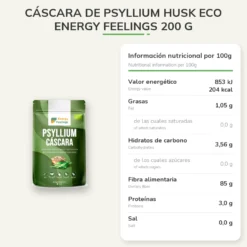 Cáscara de Psyllium Husk ECO Energy Feelings 200 g