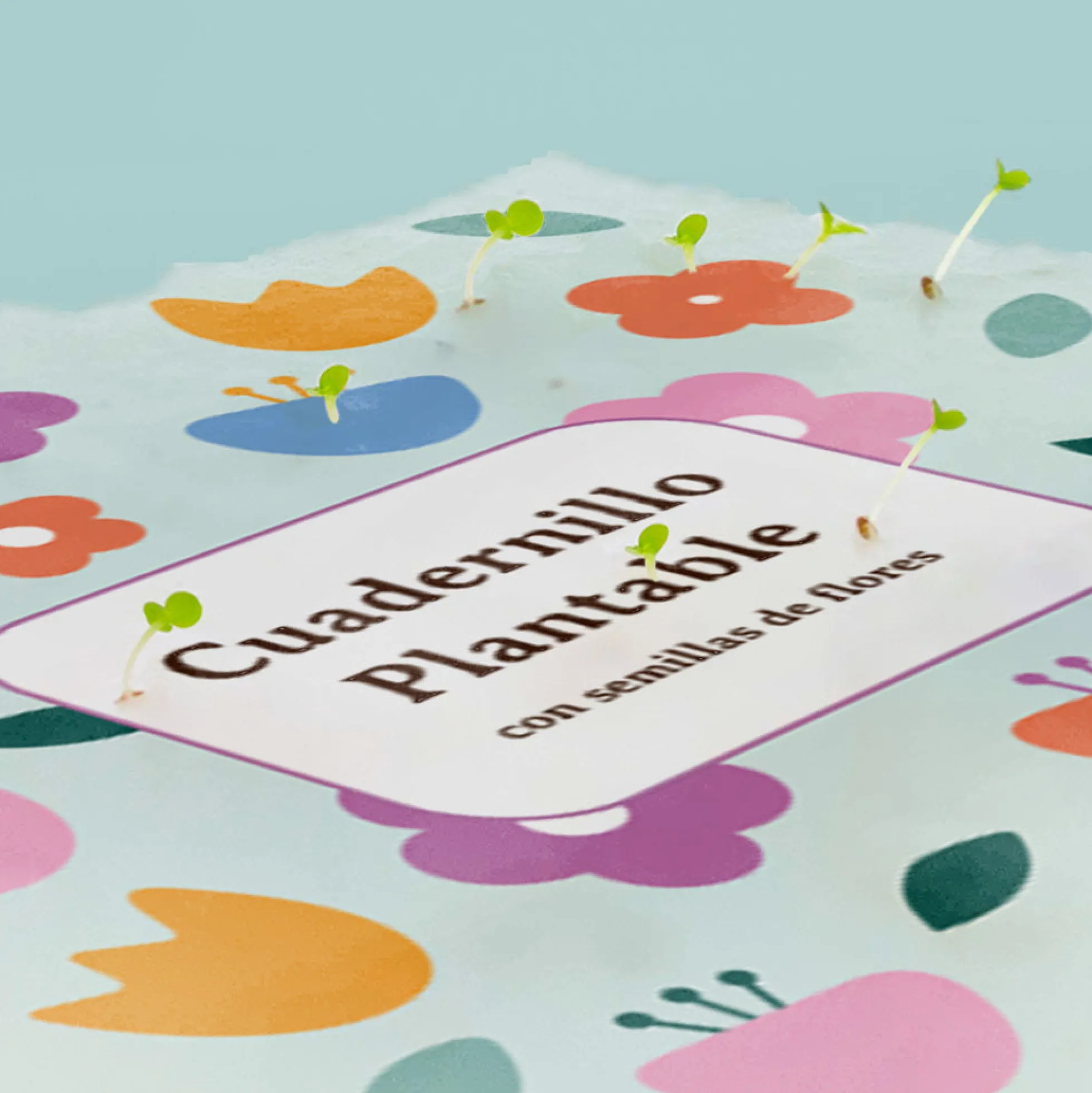 Cuaderno Plantable A5 con Semillas de Flores – Escribe, Planta y Hazlo Florecer - Resetea