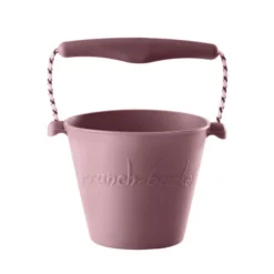 Cubo de playa de silicona Scrunch Rosa pastel