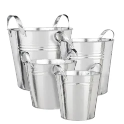 Cubo Zinc Gris 25x27cm