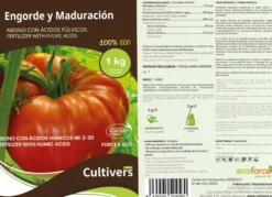 Cultivers Abono Engorde Y Maduración Ecológico 2x1 Kg. Fertilizante Potasio Quelatado Con Ph Neutro Para El Aumento…