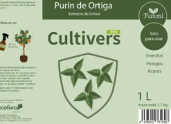Cultivers Purín De Ortiga Ecológico De 1 L. Acción Insecticida, Fungicida, Acaricida Natural Para Plantas De…