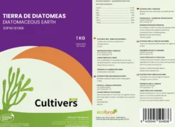 Cultivers Tierra De Diatomeas Molida Ecológica 2x1 Kg | Materia Prima Mineral De Algas Fosilizadas Molienda | Polvo…