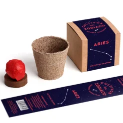 Cultivos del Zodiaco – Aries, Kit de Cultivo con Semillas de Cilantro - Resetea