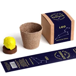 Cultivos del Zodiaco – Leo, Kit de Cultivo con Semillas de Fresa - Resetea