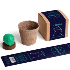 Cultivos del Zodiaco – Libra, Kit de Cultivo con Semillas de Capuchina, Regalo Astrológico - Resetea