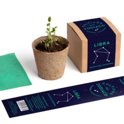 Cultivos del Zodiaco – Libra, Kit de Cultivo con Semillas de Capuchina, Regalo Astrológico - Resetea