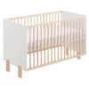 Cuna Convertible En Cama Umami Estilo Nórdico Infantil, Con Ruedas, Kit Colecho Y Barandillas De Seguridad