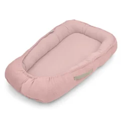 Cuna Nido Colecho Bebe Muselina Rosa Empolvado