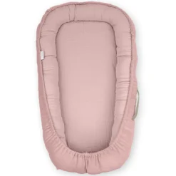 Cuna Nido Colecho Bebe Muselina Rosa Empolvado
