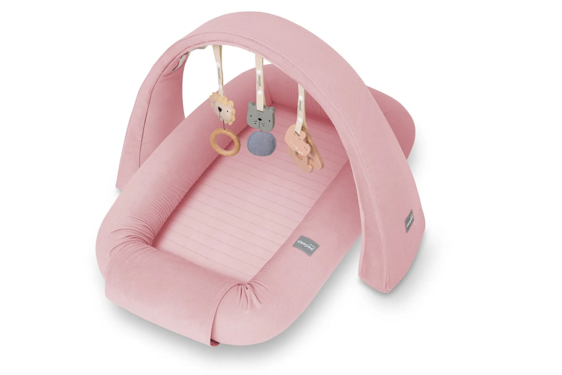 Cuna Nido 3 En 1 Con Arco De Juegos - Pink