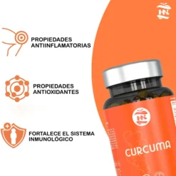 Curcuma En Capsulas Líquida De 575 Mg. 90 Cápsulas De Curcumina Micelada De Absorción Inmediata