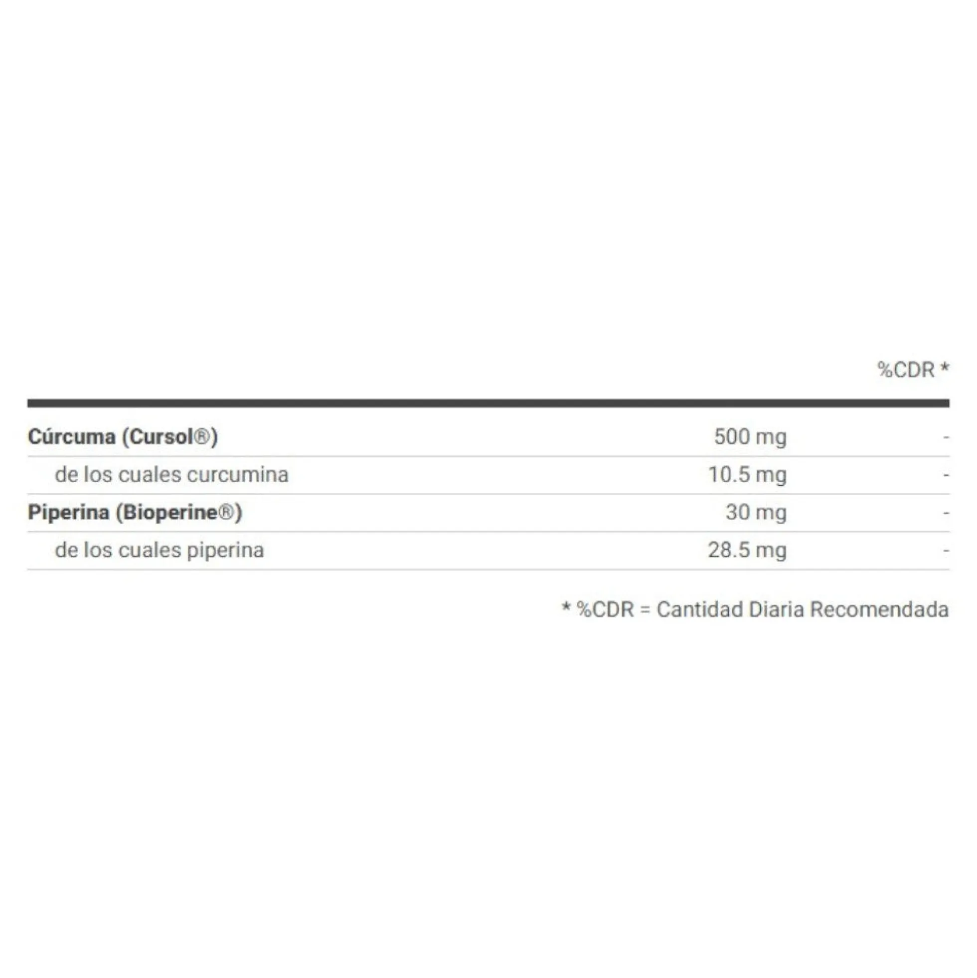 Curcumin Turmeric Extract (extracto De Cúrcuma) 60 Caps