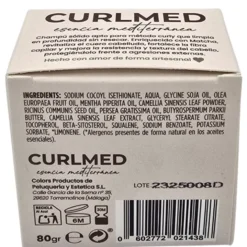 Curlmed Champú Sólido Cabello Quebradizo Té Matcha 80g
