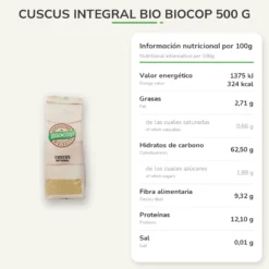 Cuscus Integral Bio Biocop 500 g