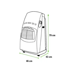 DeLonghi Estufa de Gas llama azul con termostato - VBF2 4,2 kW 13 (Reacondicionado)