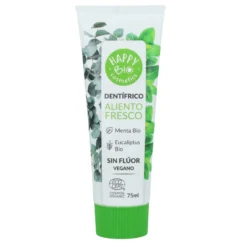 Dentífrico Aliento Fresco Menta sin fluor HappyBio 75ml