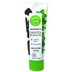 Dentífrico Dientes Blancos Carbon Activo HappyBio 75ml