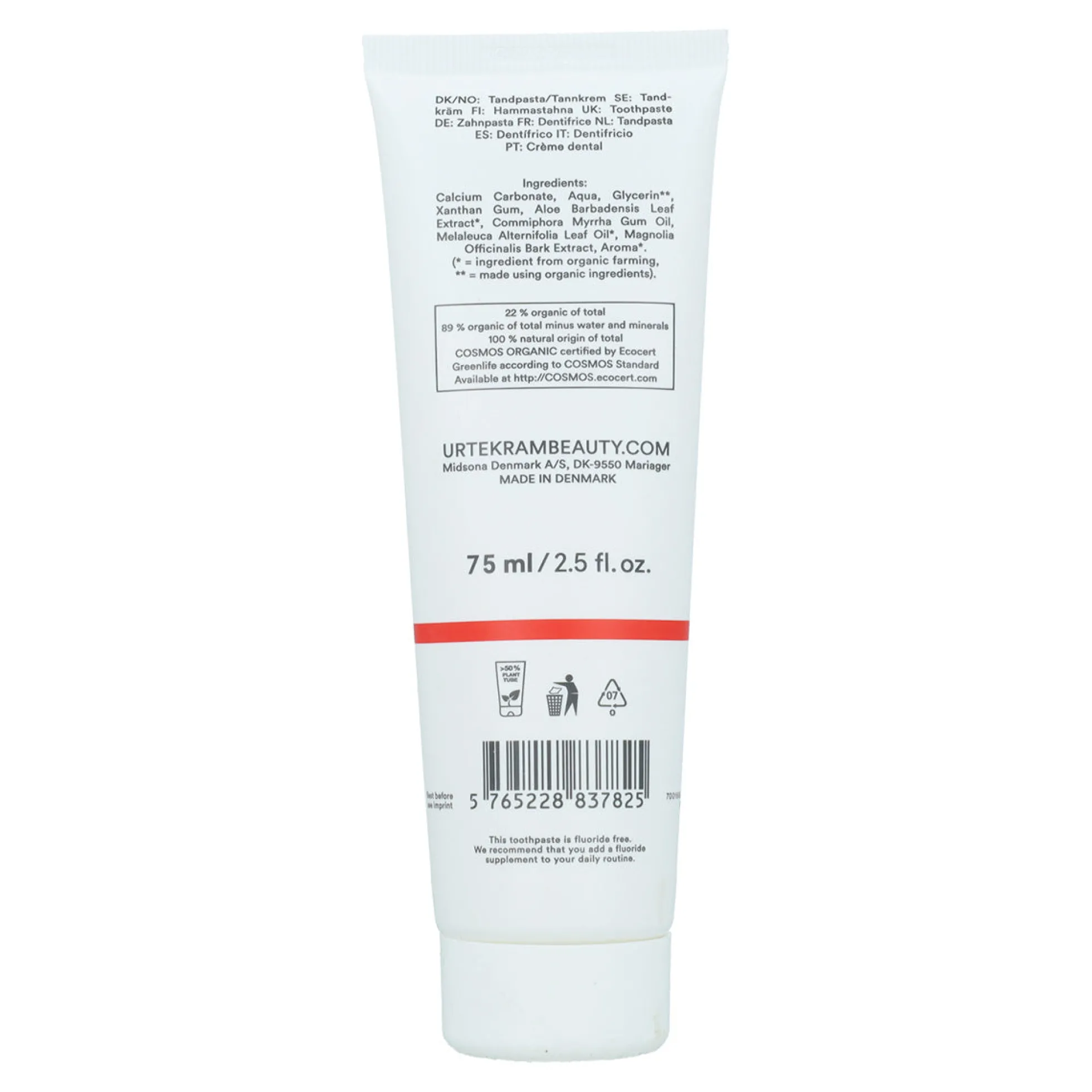 Dentífrico Árbol de Té UrteKram 75 ml
