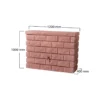 Depósito de agua de lluvia Rocky Rojizo Graf 400 L
