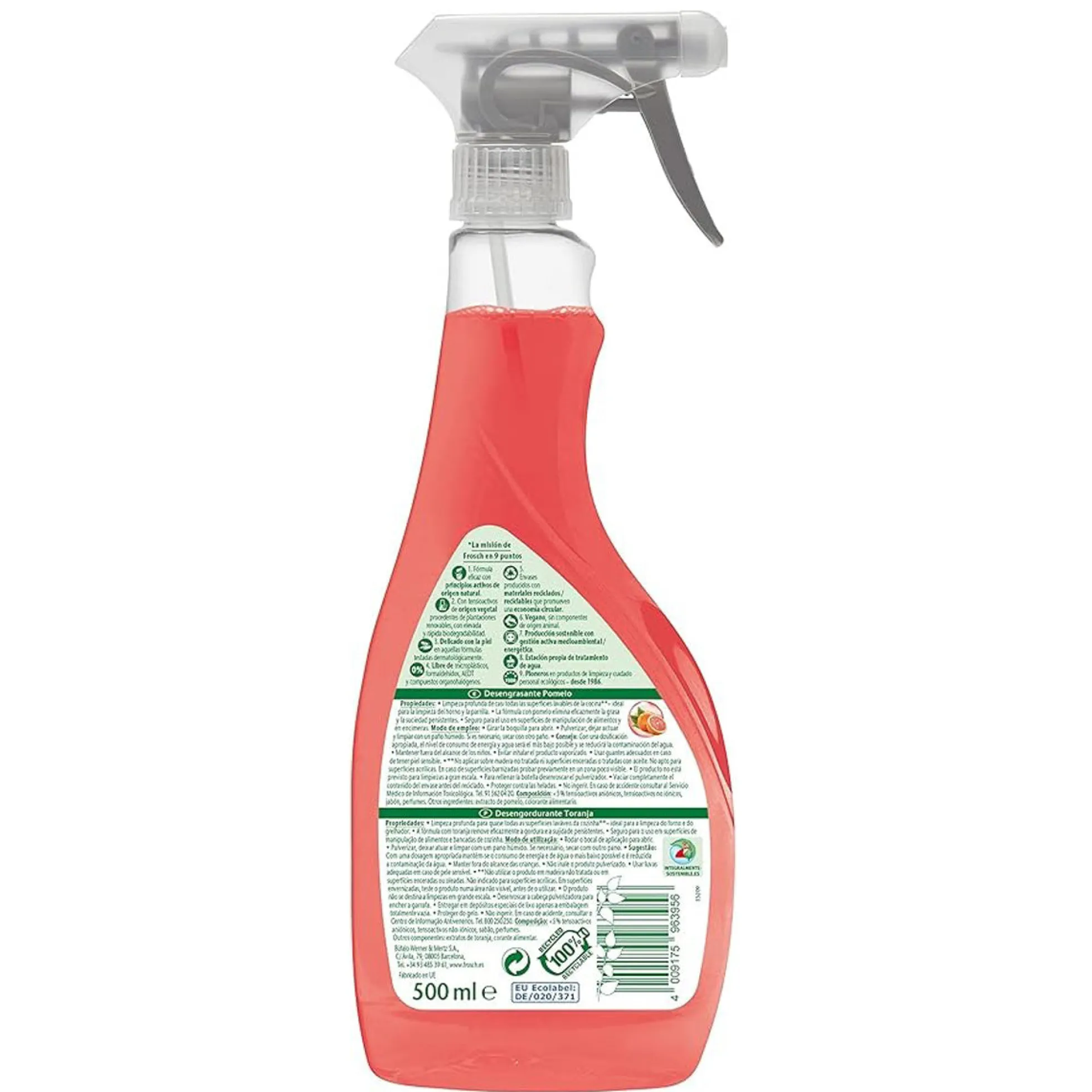 Desengrasante pomelo Frosch 500 ml