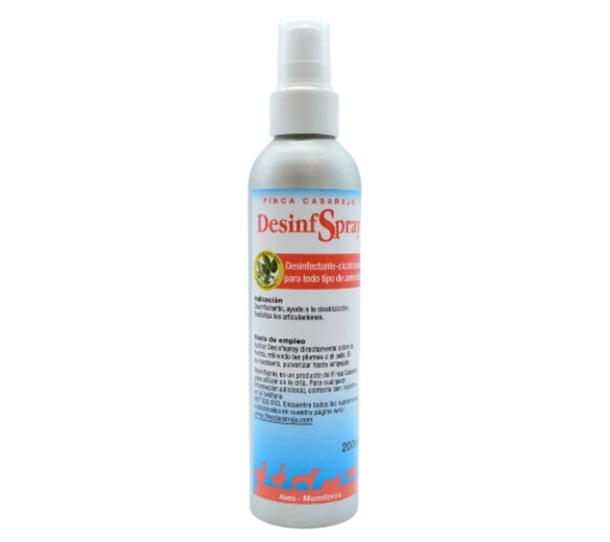 Desinfspray - Spray 100% Natural Para Las Heridas De Los Animales - Cura Heridas En Mamíferos Y Aves -200ml