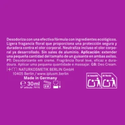 Desodorante en crema Floral 24 horas I+M 30ml