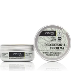 Desodorante en Crema Labnatur Bio 50 ml | Control del Mal Olor | Sin Sales de Aluminio | Piel Sensible | Vegano