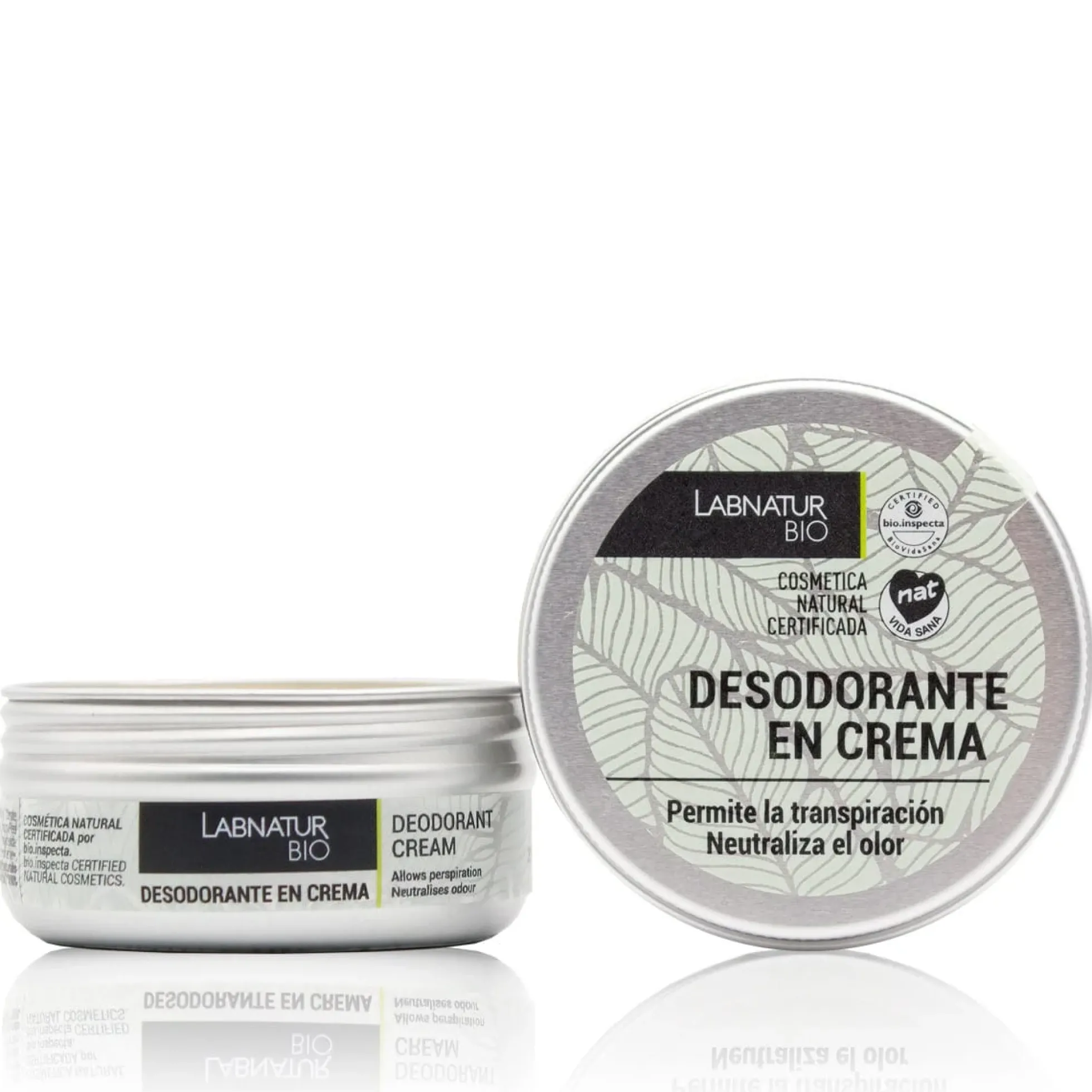Desodorante en Crema Labnatur Bio 50 ml | Control del Mal Olor | Sin Sales de Aluminio | Piel Sensible | Vegano