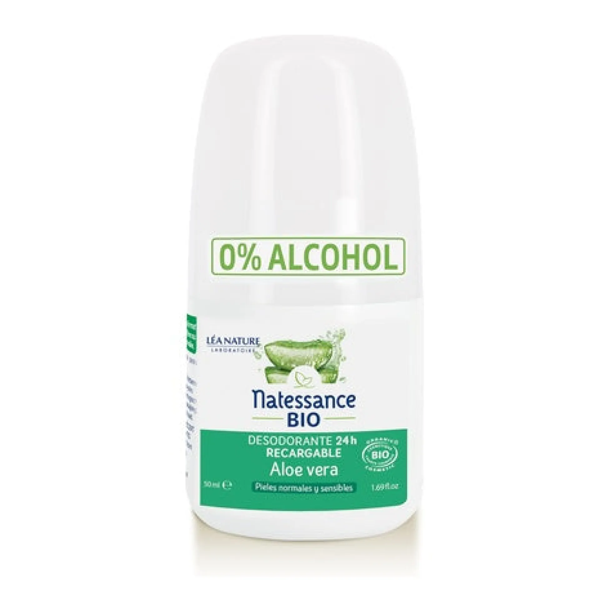 Desodorante recargable aloe vera Natessance 50 ml