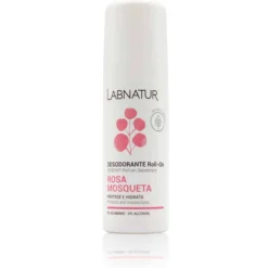 Desodorante Roll-On de Rosa Mosqueta Labnatur 75 ml | Hidrata y Regenera | Control del Mal Olor | Piel Sensible | Vegano