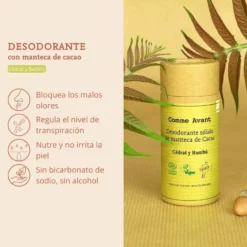 Desodorante sólido de cidra y bambú Comme Avant 60 g