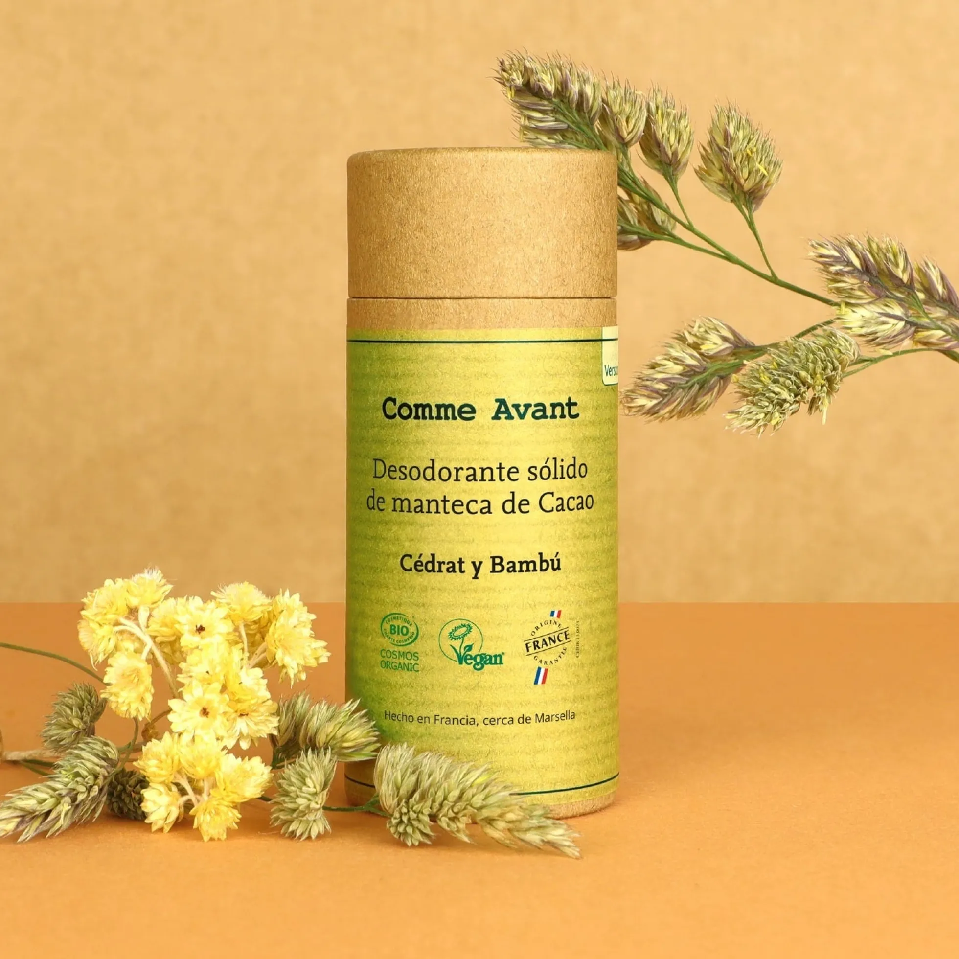 Desodorante sólido de cidra y bambú Comme Avant 60 g