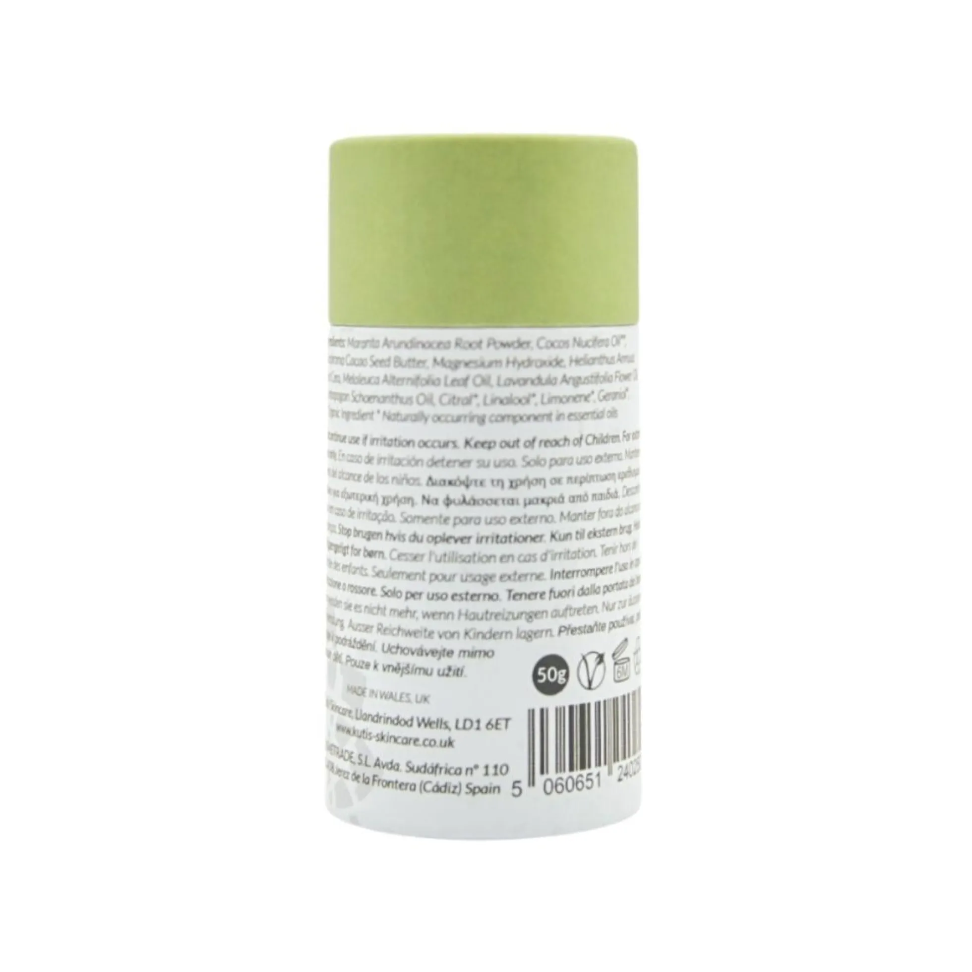 Desodorante Vegano sin Bicarbonato de Lemongrass y Árbol de Té 50 g