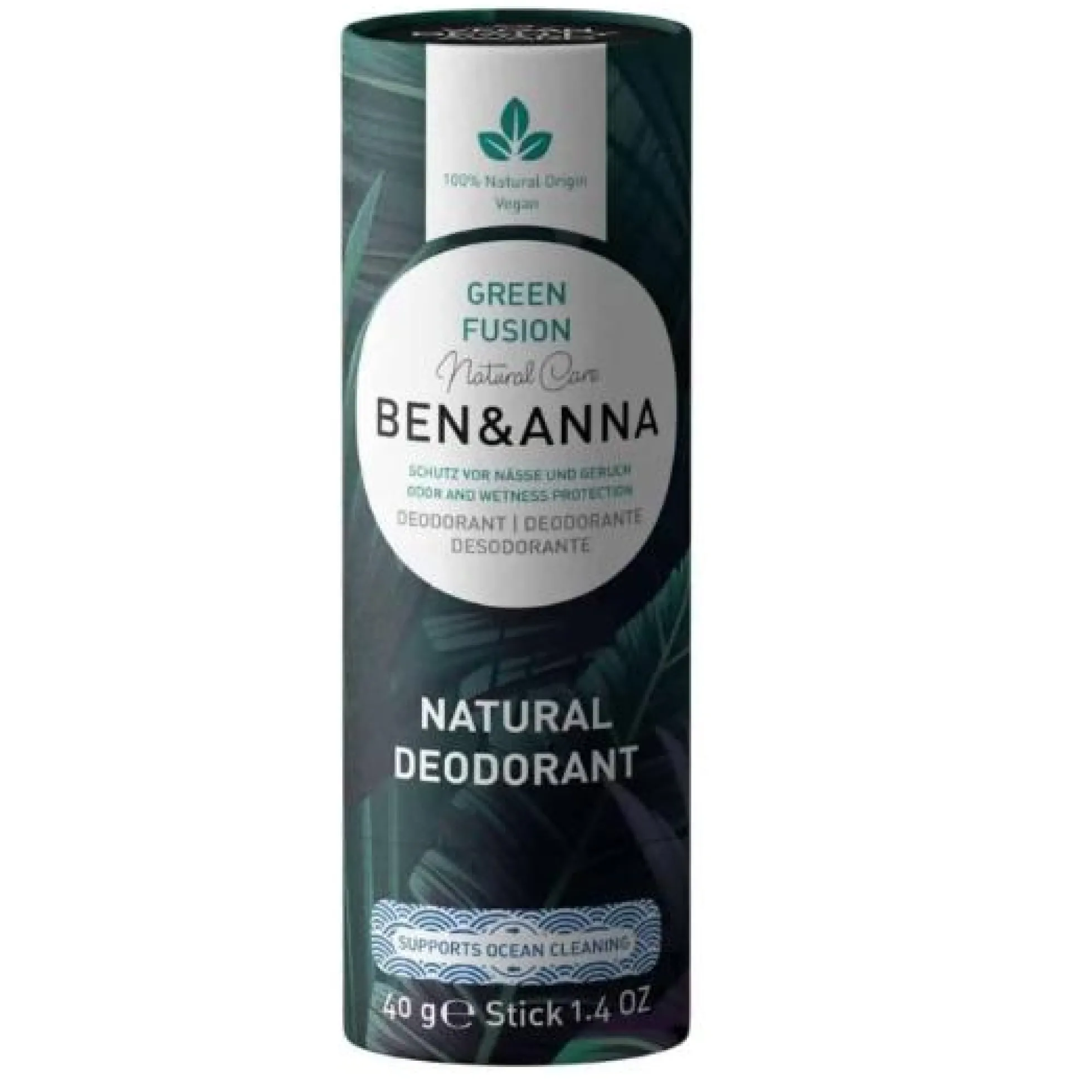 Desodorante (zero waste) Ben&Anna Green Fusion, 40 g