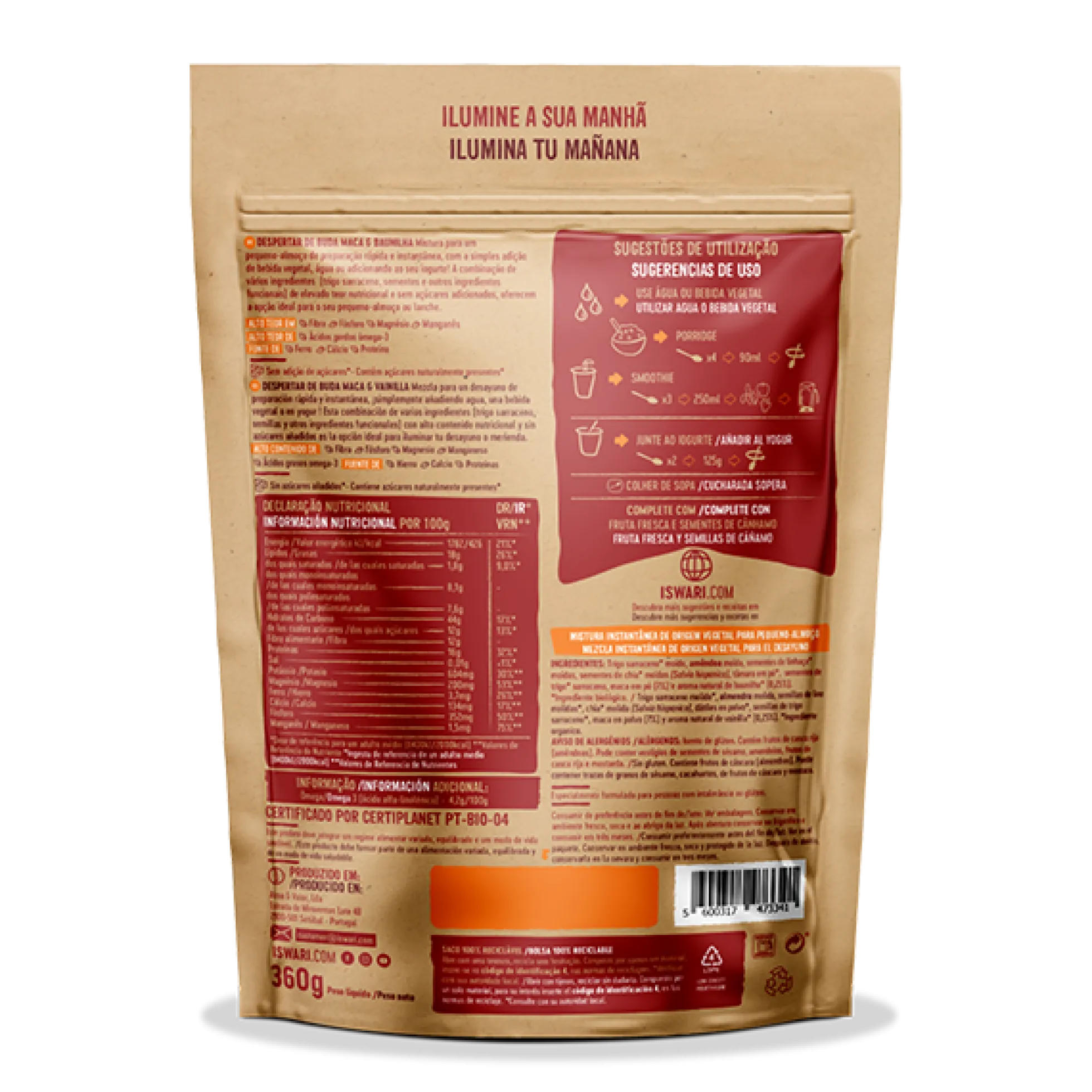 Despertar Buda Maca Vainilla ISWARI 360 g