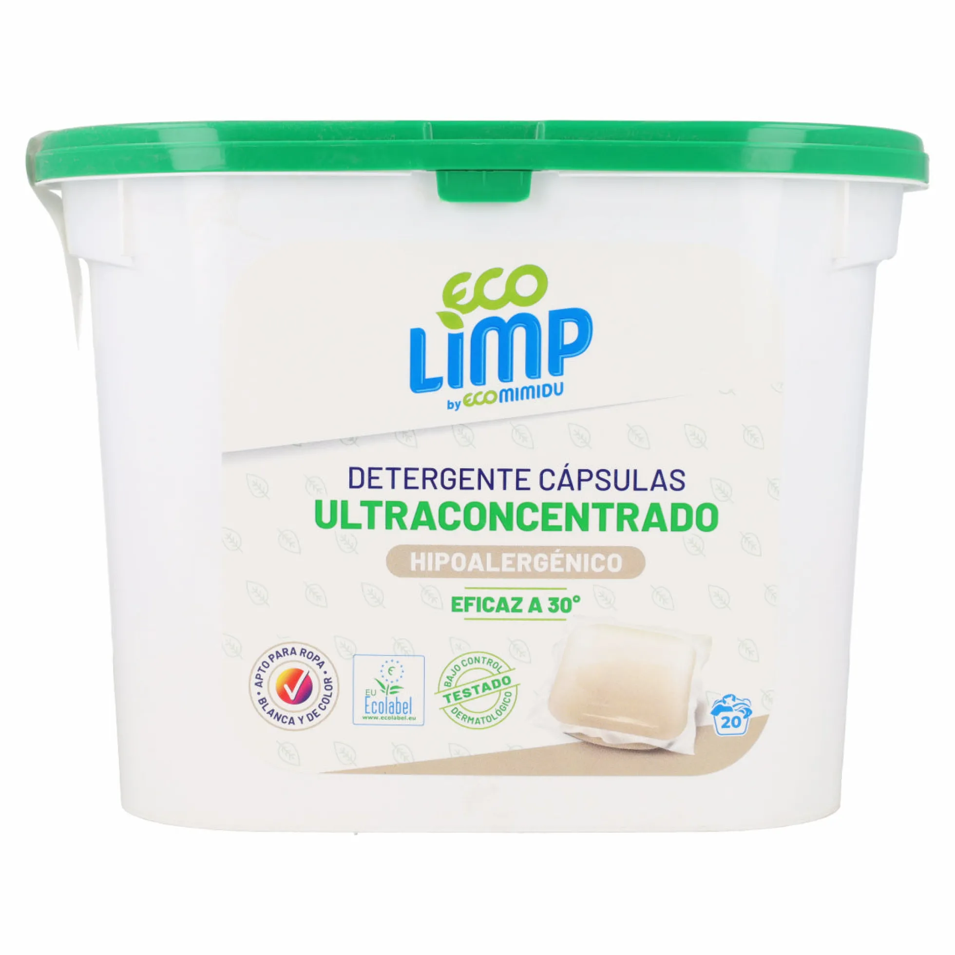 Detergente cápsulas Ultraconcentrado Mimidu ECO 20 dosis