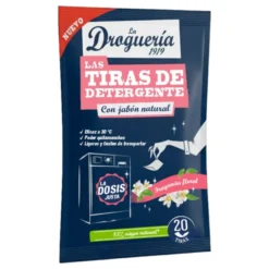 Detergente en Tiras para Lavadora Fragancia Floral LA DROGUERÍA 1919 20 Lavados