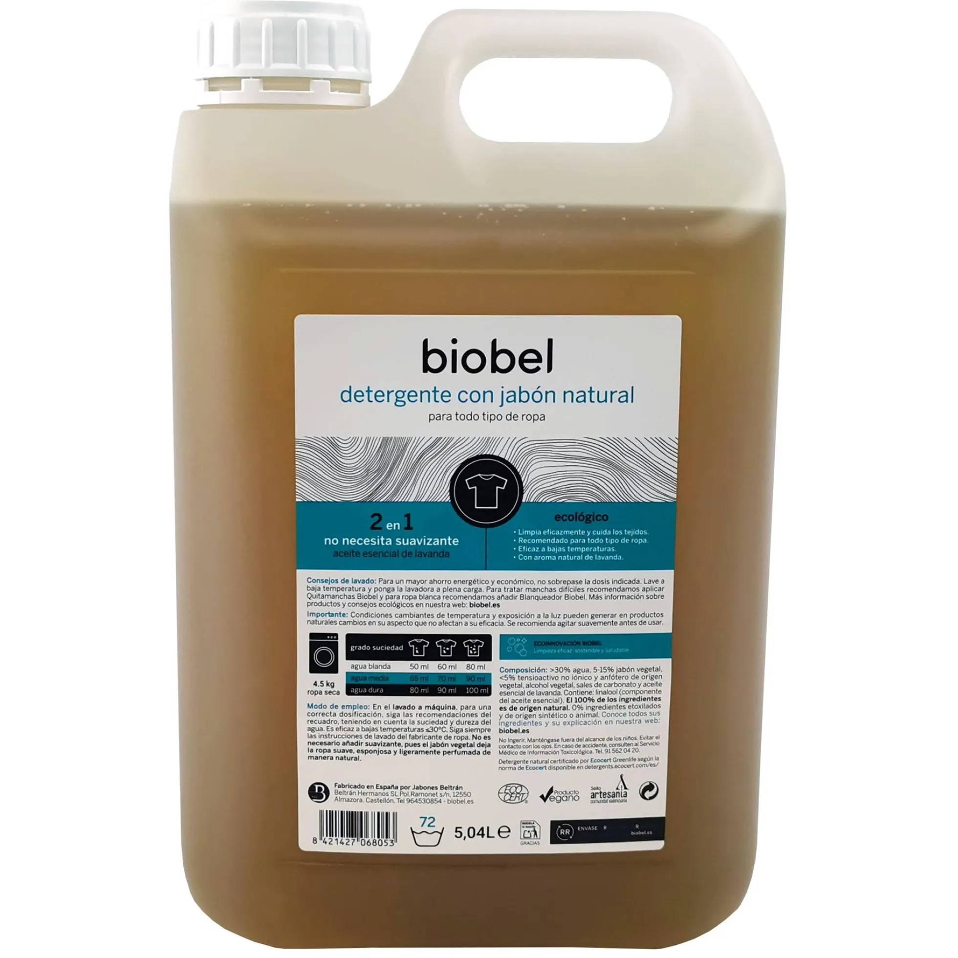 Detergente líquido BioBel 5 L