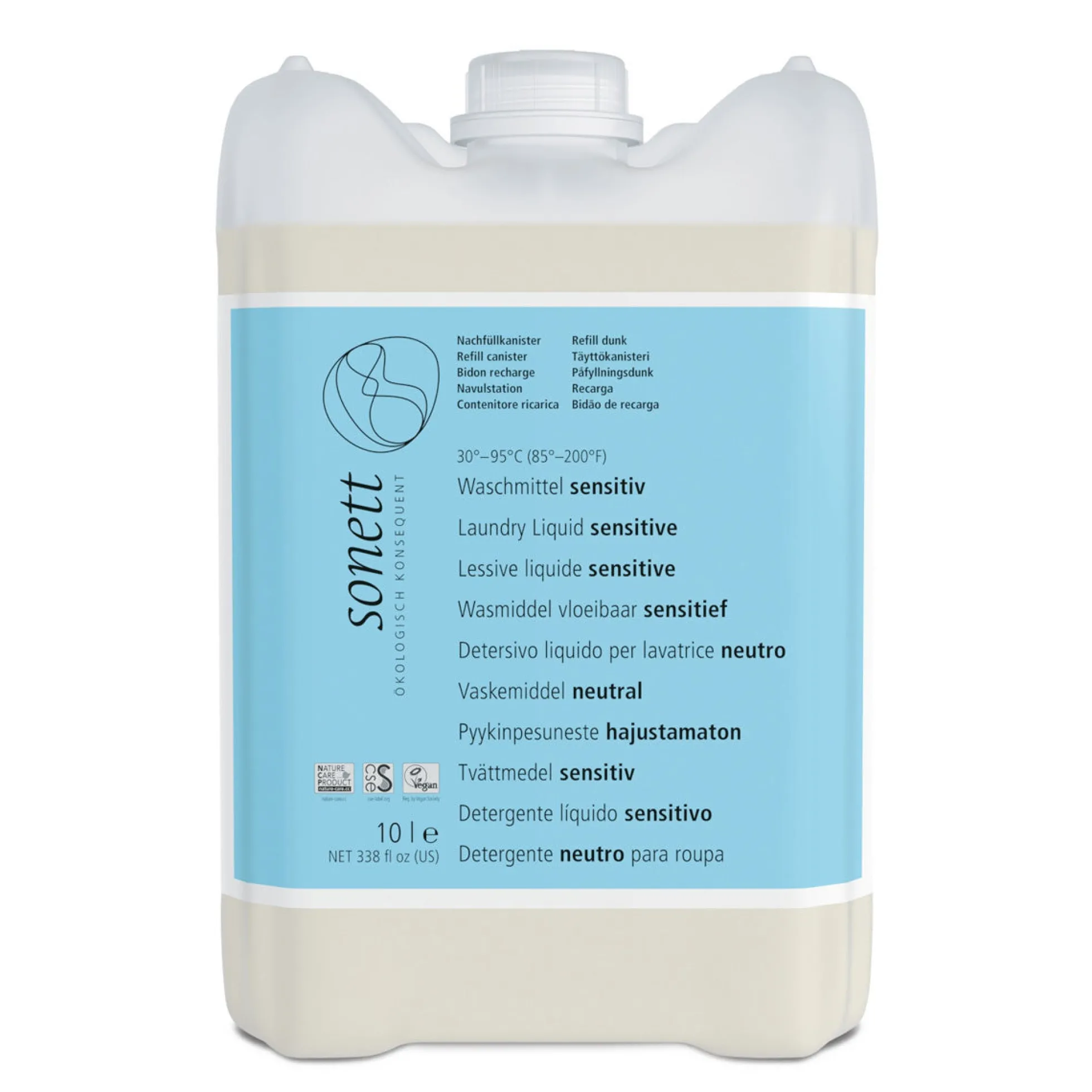 Detergente líquido neutro para ropa Sonett 2 L