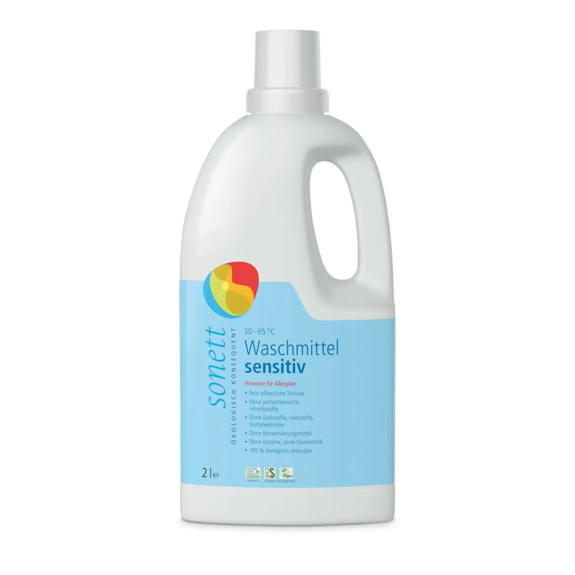 Detergente líquido neutro para ropa Sonett 2 L