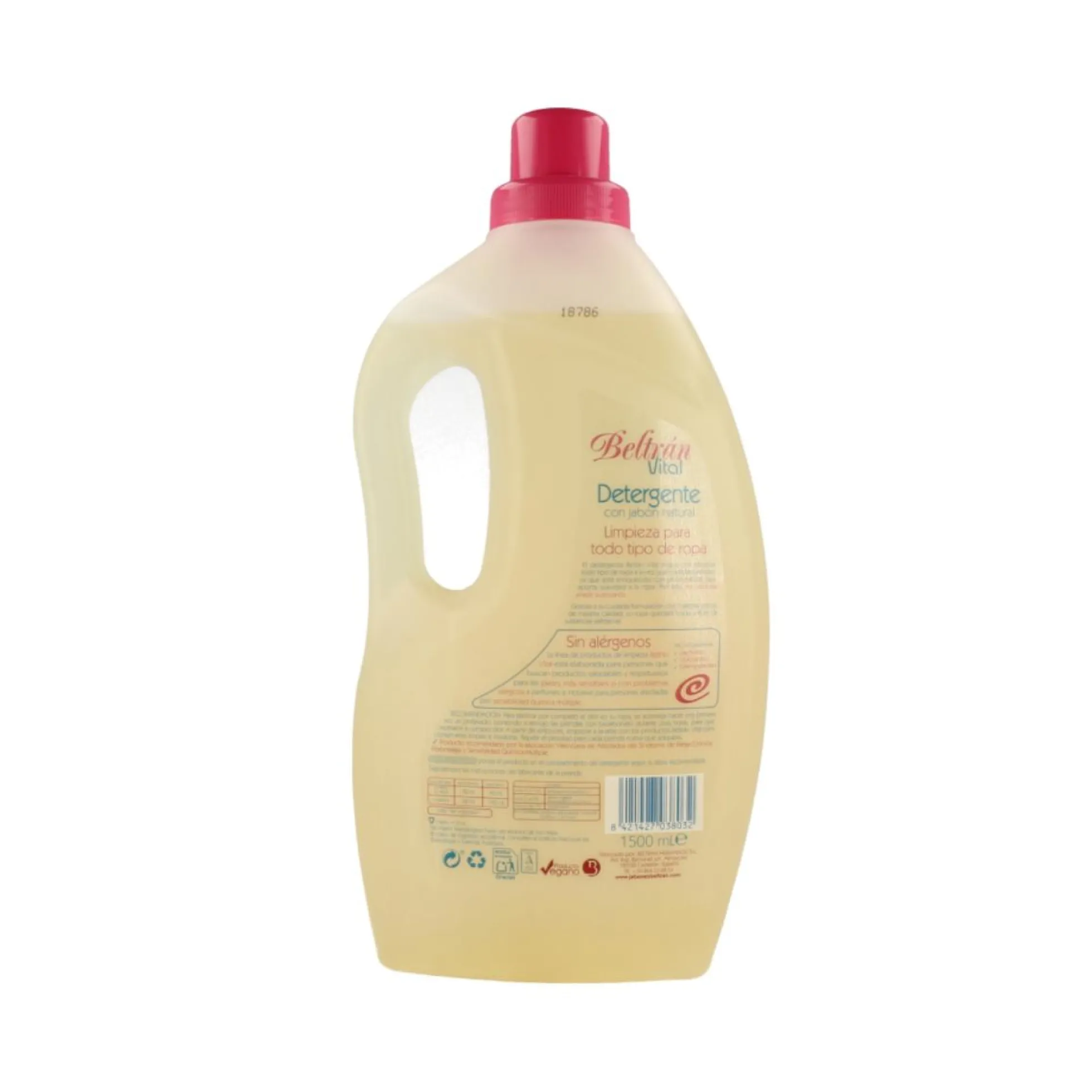 Detergente líquido sin perfume Beltrán Vital 1,5 L