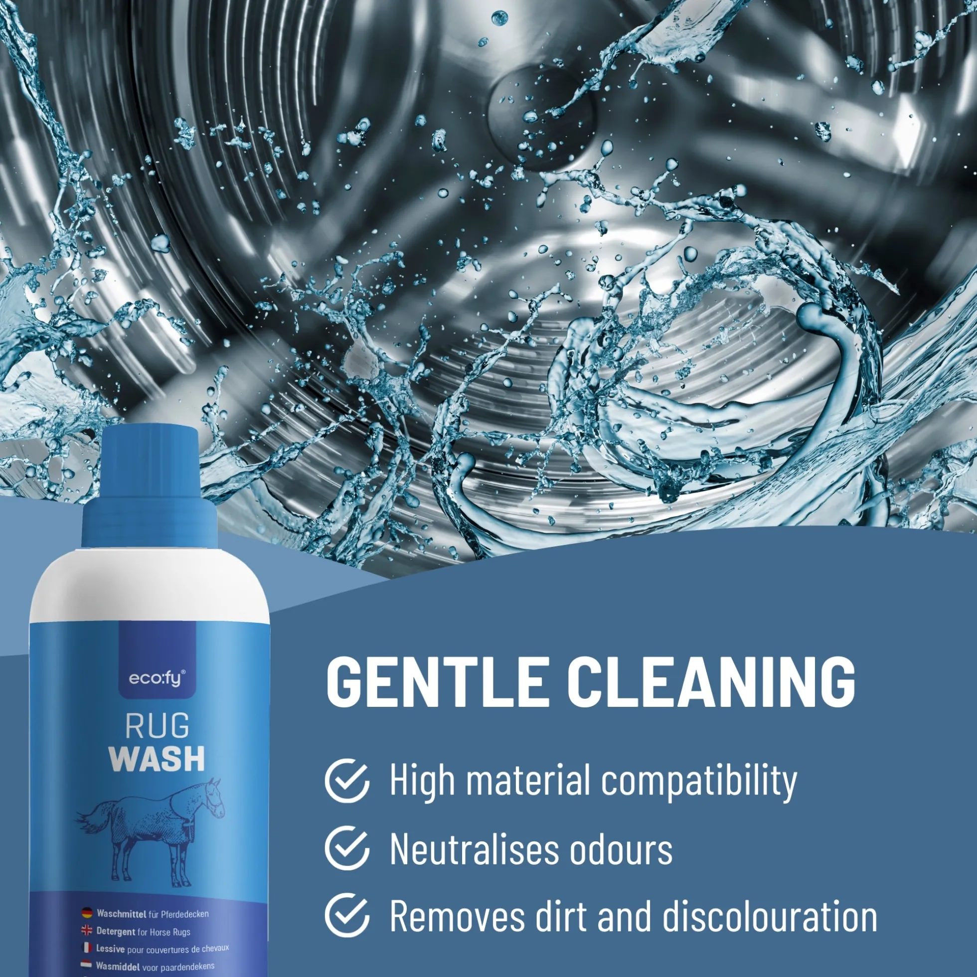 Detergente Para Mantas De Cuadra - Eco:fy - 10 L